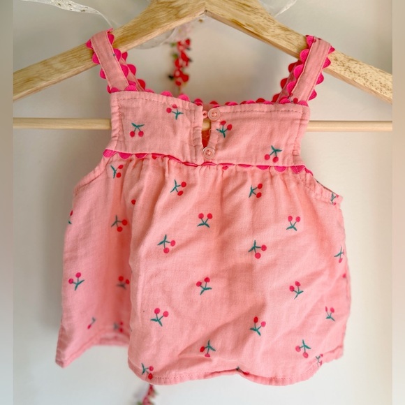 btween Pink top with Cherry Embroidery - Picture 2 of 5